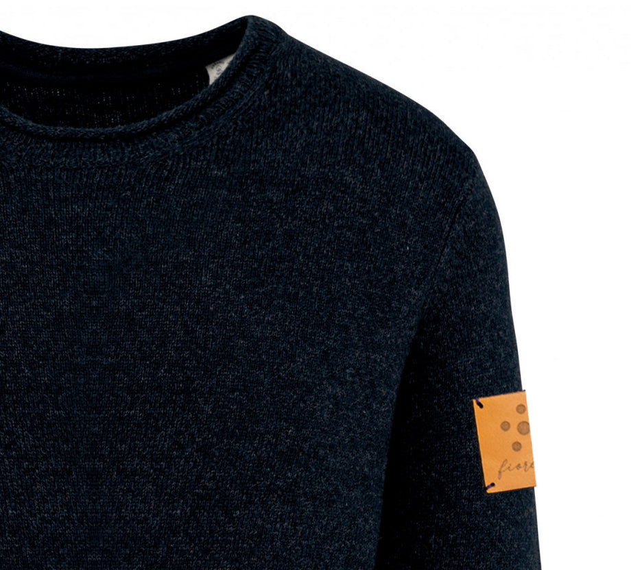 Pullover in lana merino - Deep Indigo