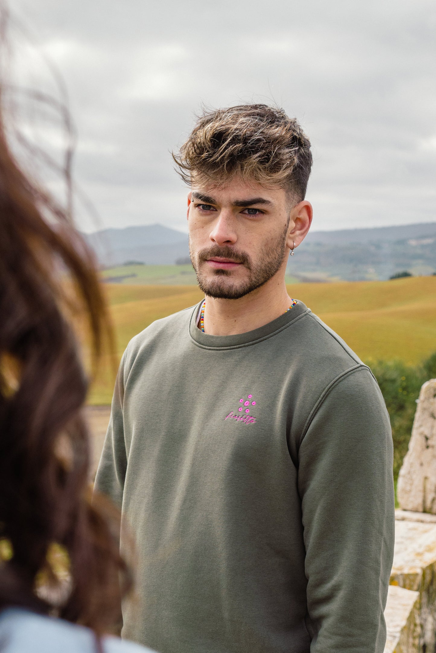 Felpa Crew - Khaki