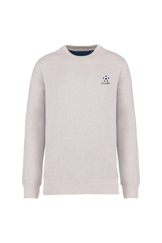 Felpa 100% tessuto riciclato - Cream